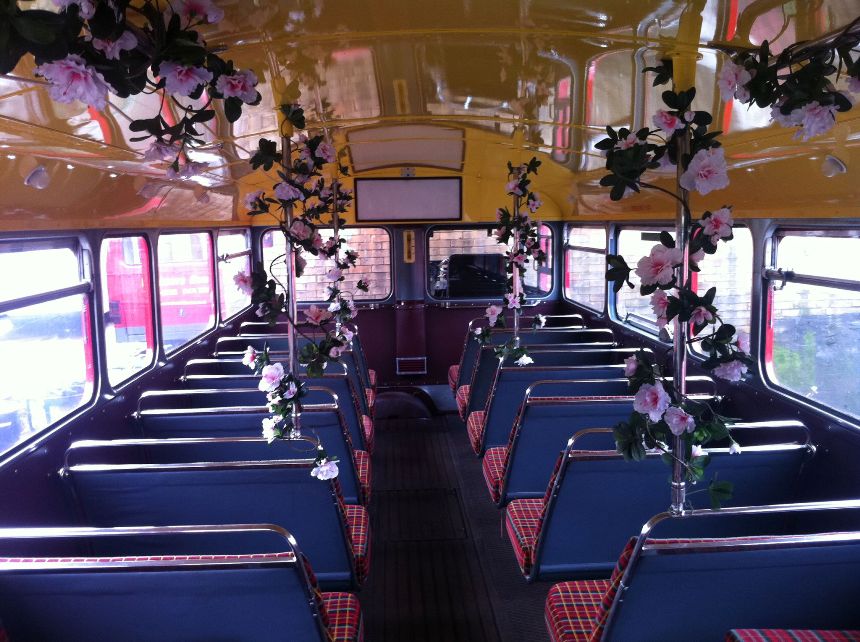 Classic London Bus Red Routemaster Wedding Bus In London